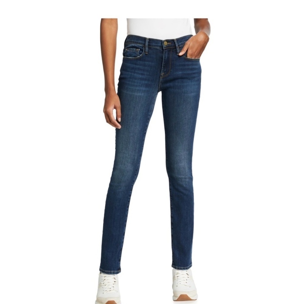 Frame Le Skinny de Jeanne Distressed Jeans – Size 27